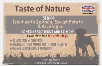 Taste of Nature Grain Free Senior Dog Food