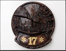 Cottage house number sign