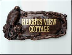 Bird of Prey House Name Sign