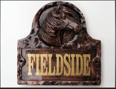 Horse house name sign